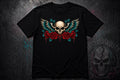 Skull with wings and roses